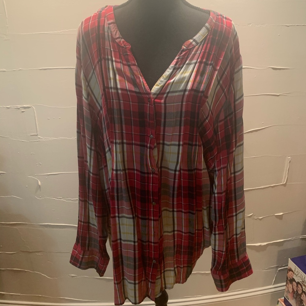 Plaid blouse